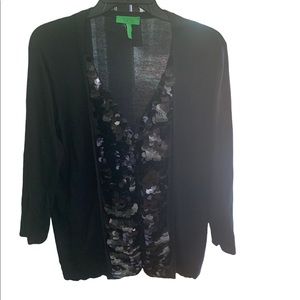 LOGO black sequin sweater in L.